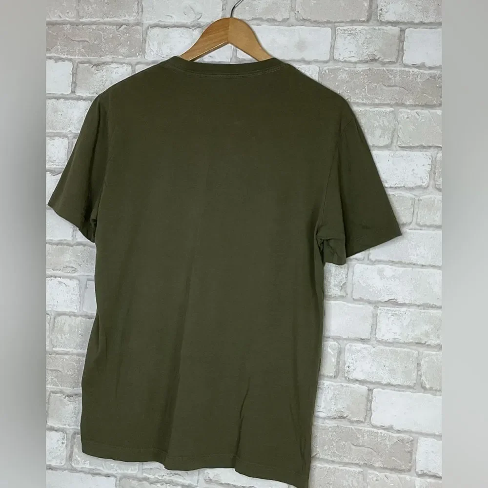 True Religion Men's Olive Green LA California Tee Size M